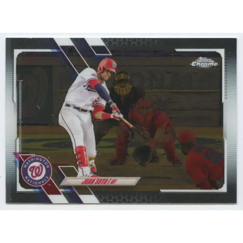 2021 Topps Chrome #150 Juan Soto NM-MT Washington Nationals Baseball Card - Baseball Card Single