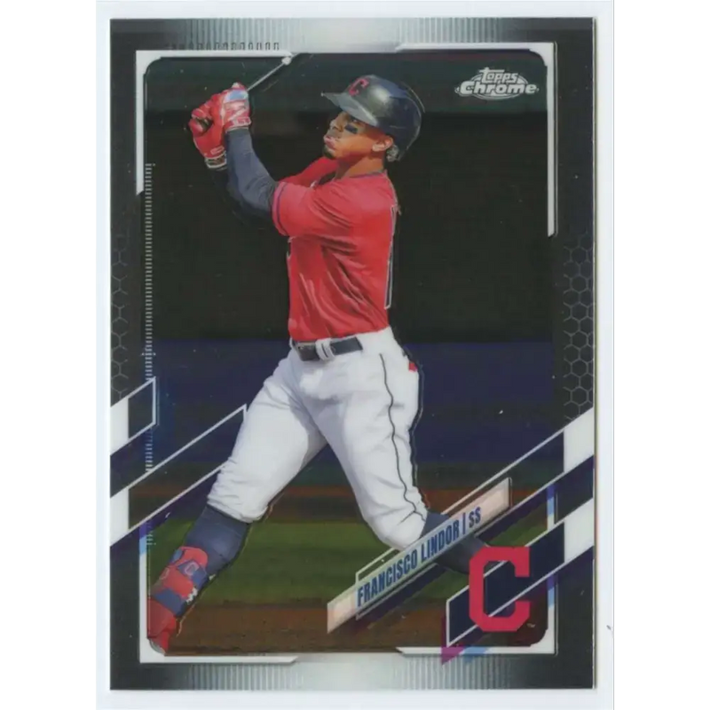 2021 Topps Chrome #16 Francisco Lindor NM-MT Cleveland Indians Baseball Card - Baseball Card Single