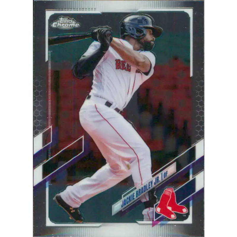 2021 Topps Chrome #161 Jackie Bradley Jr. NM-MT Boston Red Sox Baseball Card - Baseball Card Single