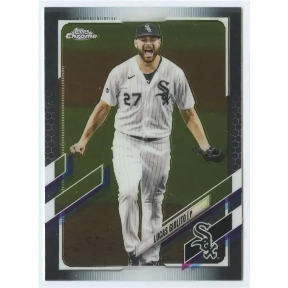 2021 Topps Chrome #163 Lucas Giolito NM-MT Chicago White Sox Baseball Card - Baseball Card Single