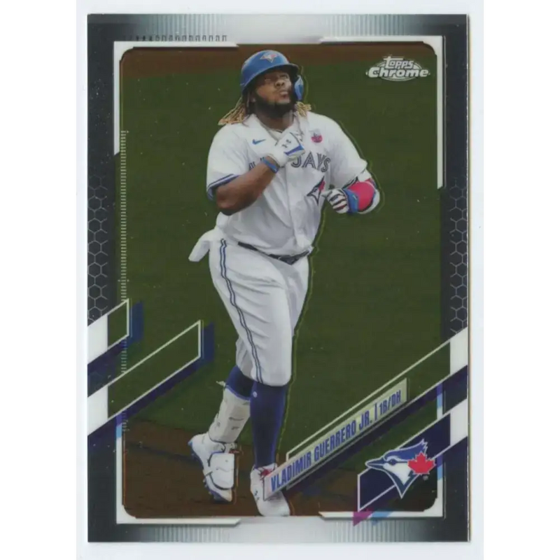 2021 Topps Chrome #167 Vladimir Guerrero Jr. NM-MT Toronto Blue Jays Baseball Card - Baseball Card Single