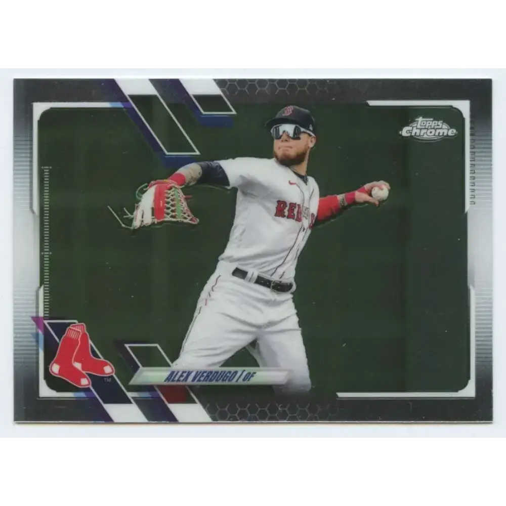 2021 Topps Chrome #168 Alex Verdugo NM-MT Boston Red Sox Baseball Card - Baseball Card Single