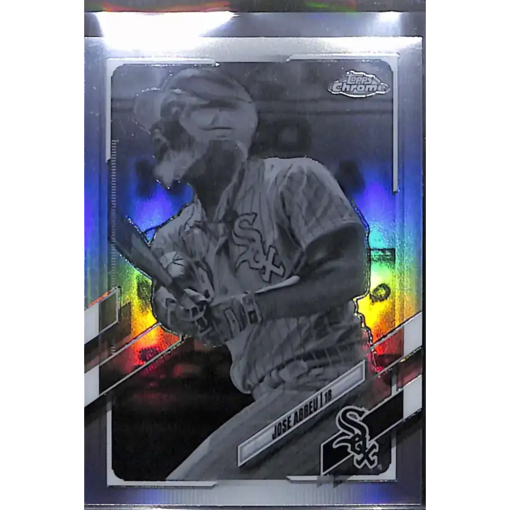 2021 Topps Chrome #17 Jose Abreu Negative Refractor NM-MT Baseball Card - Baseball Card Single
