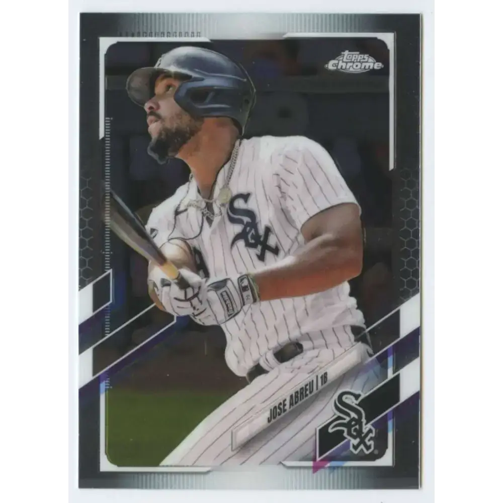 2021 Topps Chrome #17 Jose Abreu NM-MT Chicago White Sox Baseball Card - Baseball Card Single