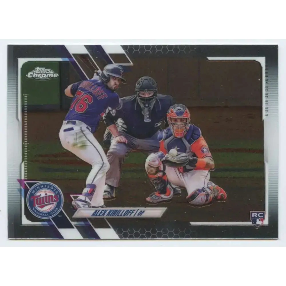2021 Topps Chrome #170 Alex Kirilloff NM-MT RC Rookie Minnesota Twins Baseball Card - Baseball Card Single