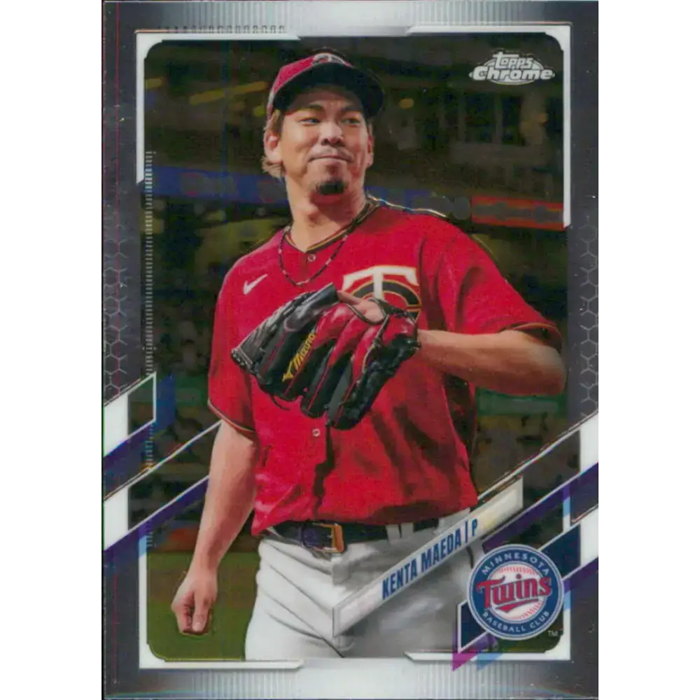 2021 Topps Chrome #171 Kenta Maeda NM-MT Minnesota Twins Baseball Card - Baseball Card Single