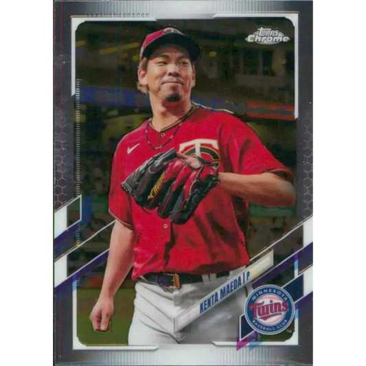 2021 Topps Chrome #171 Kenta Maeda NM-MT Minnesota Twins Baseball Card - Baseball Card Single