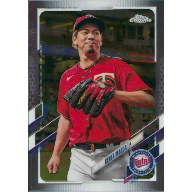 2021 Topps Chrome #171 Kenta Maeda NM-MT Minnesota Twins Baseball Card - Baseball Card Single
