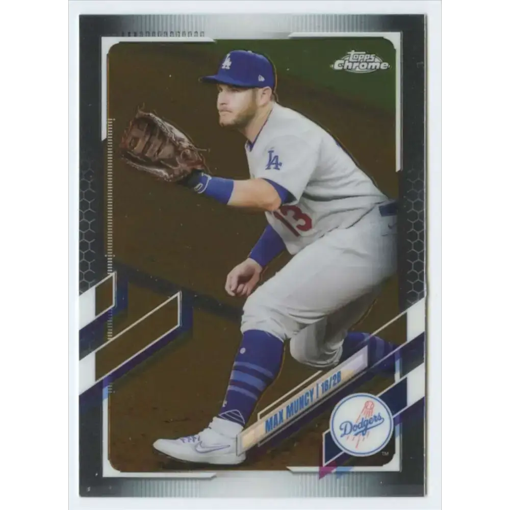 2021 Topps Chrome #173 Max Muncy NM-MT Los Angeles Dodgers Baseball Card - Baseball Card Single