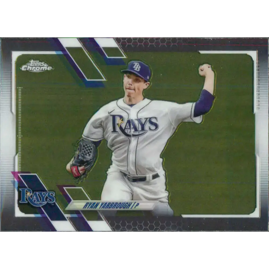 2021 Topps Chrome #175 Ryan Yarbrough NM-MT Tampa Bay Rays Baseball Card - Baseball Card Single
