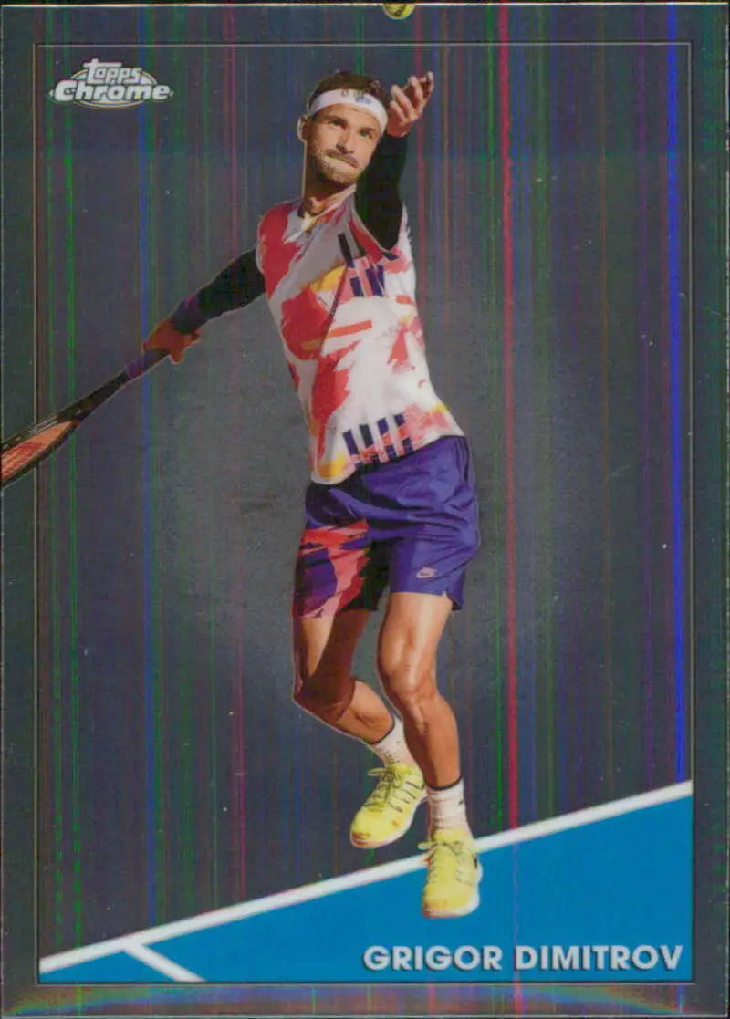 2021 Topps Chrome #18 Grigor Dimitrov EX Excellent Tennis Card - Other