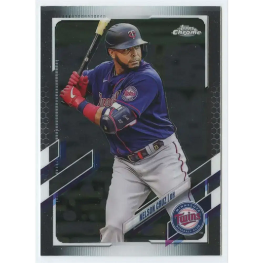 2021 Topps Chrome #180 Nelson Cruz NM-MT Minnesota Twins Baseball Card - Baseball Card Single