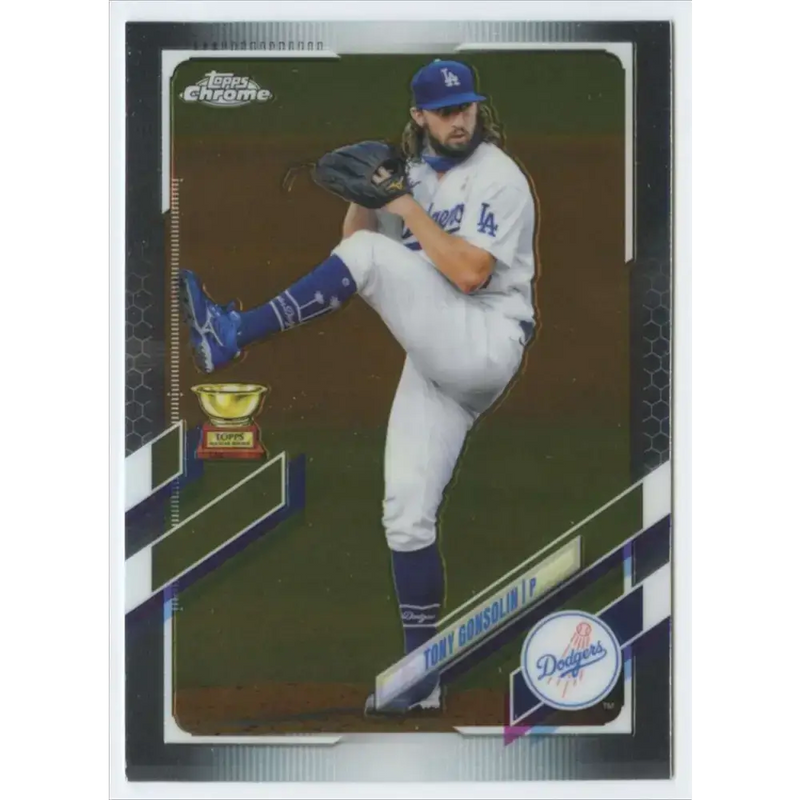 2021 Topps Chrome #183 Tony Gonsolin NM-MT Los Angeles Dodgers Baseball Card - Baseball Card Single