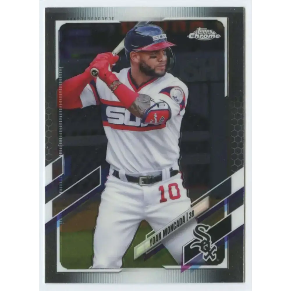 2021 Topps Chrome #186 Yoan Moncada NM-MT Chicago White Sox Baseball Card - Baseball Card Single
