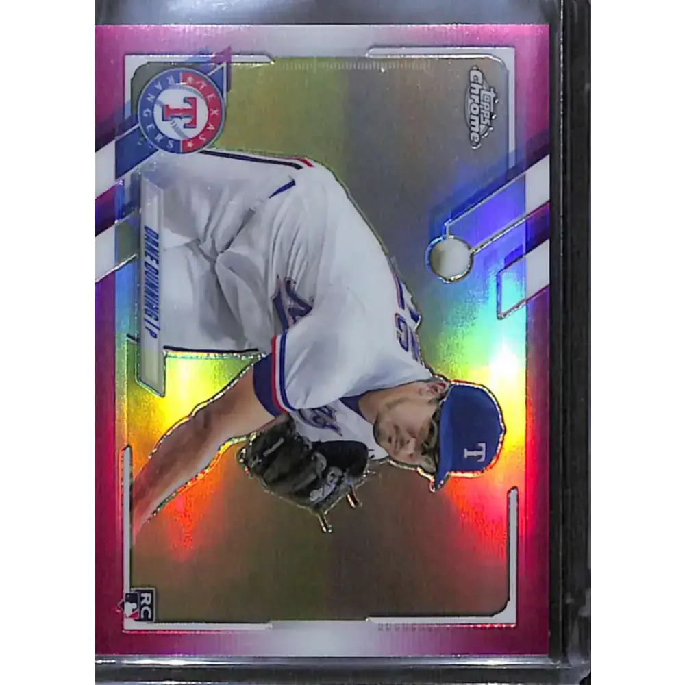 2021 Topps Chrome #187 Dane Dunning Magenta Refractor #/399 NM-MT Baseball Card - Baseball Card Single