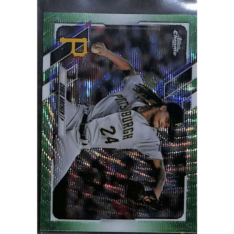 2021 Topps Chrome #188 Chris Archer Green Wave Refractor #/99 NM-MT Baseball Card - Baseball Card Single
