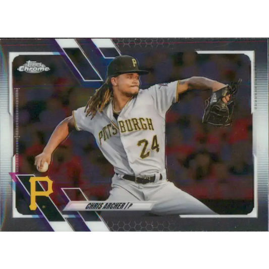 2021 Topps Chrome #188 Chris Archer NM-MT Pittsburgh Pirates Baseball Card - Baseball Card Single