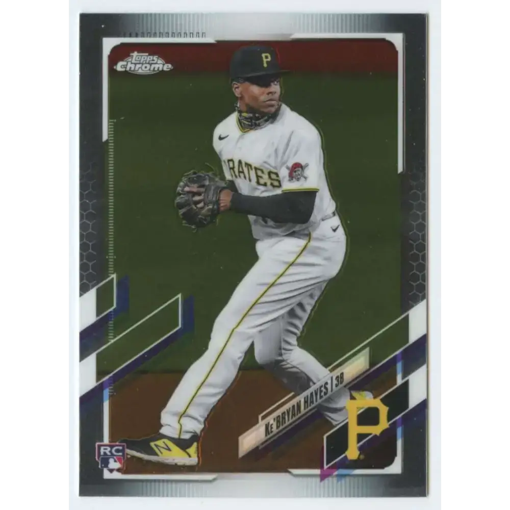 2021 Topps Chrome #191 Ke’Bryan Hayes NM-MT RC Rookie Pittsburgh Pirates Baseball Card - Baseball Card Single