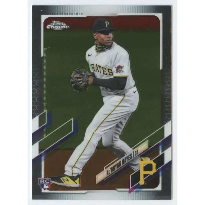 2021 Topps Chrome #191 Ke’Bryan Hayes NM-MT RC Rookie Pittsburgh Pirates Baseball Card - Baseball Card Single