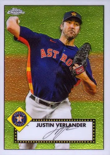 2021 Topps Chrome 1952 Topps Redux #TC52-16 Justin Verlander NM-MT Astr ID:34057 - Baseball Card Single