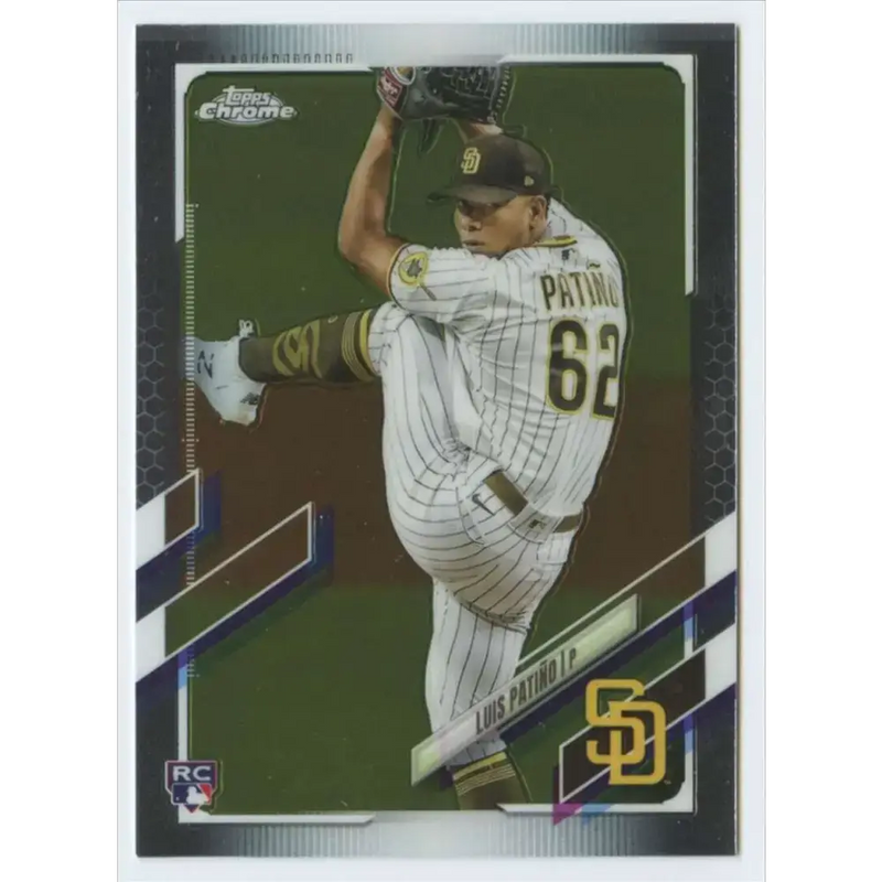 2021 Topps Chrome #196 Luis Patino NM-MT RC Rookie San Diego Padres Baseball Card - Baseball Card Single