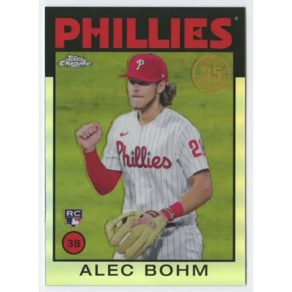 2021 Topps Chrome 1986 Topps Baseball Refractor #86BC-14 Alec Bohm NM-MT Philadelphia Phillies Baseball Card - Baseball