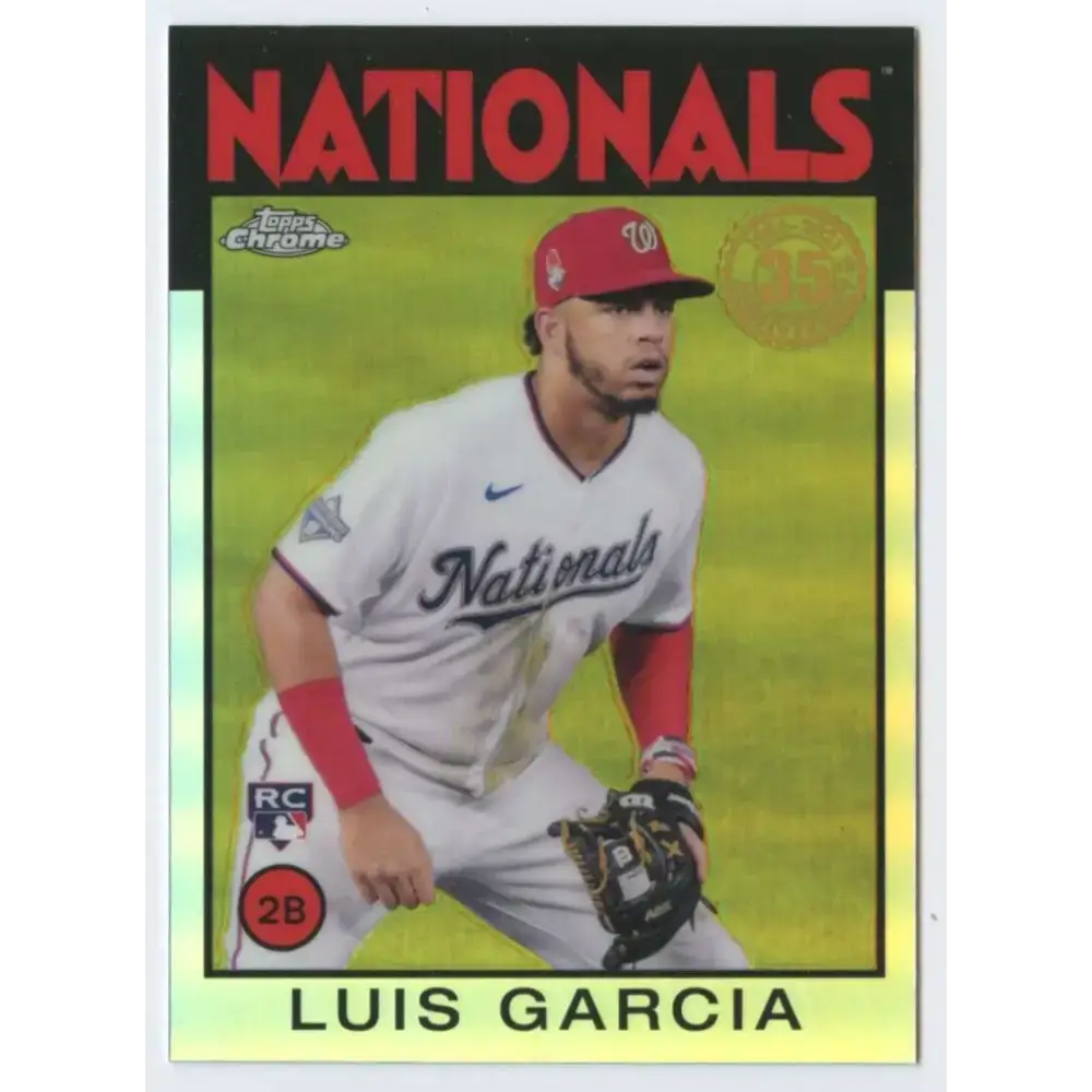 2021 Topps Chrome 1986 Topps Baseball Refractor #86BC-19 Luis Garcia NM-MT Washington Nationals Baseball Card