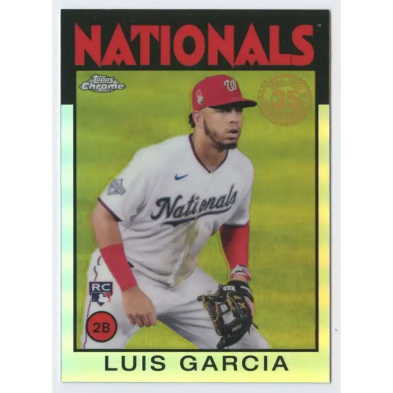 2021 Topps Chrome 1986 Topps Baseball Refractor #86BC-19 Luis Garcia NM-MT Washington Nationals Baseball Card