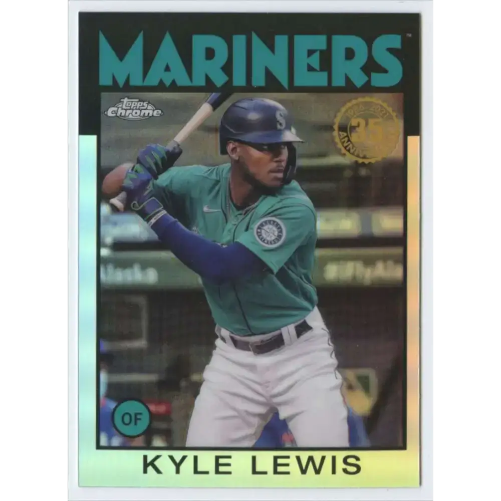 2021 Topps Chrome 1986 Topps Baseball Refractor #86BC-22 Kyle Lewis NM-MT Seattle Mariners Baseball Card - Baseball