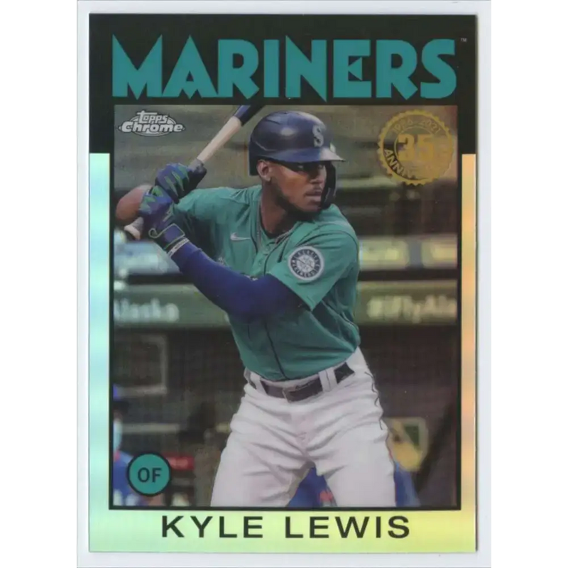 2021 Topps Chrome 1986 Topps Baseball Refractor #86BC-22 Kyle Lewis NM-MT Seattle Mariners Baseball Card - Baseball
