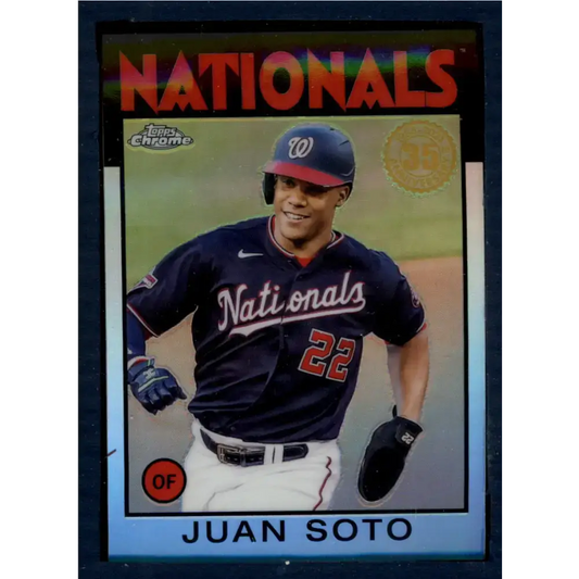 2021 Topps Chrome 1986 Topps Baseball Refractor #86BC-4 Juan Soto NM-MT Washington Nationals Baseball Card - Baseball