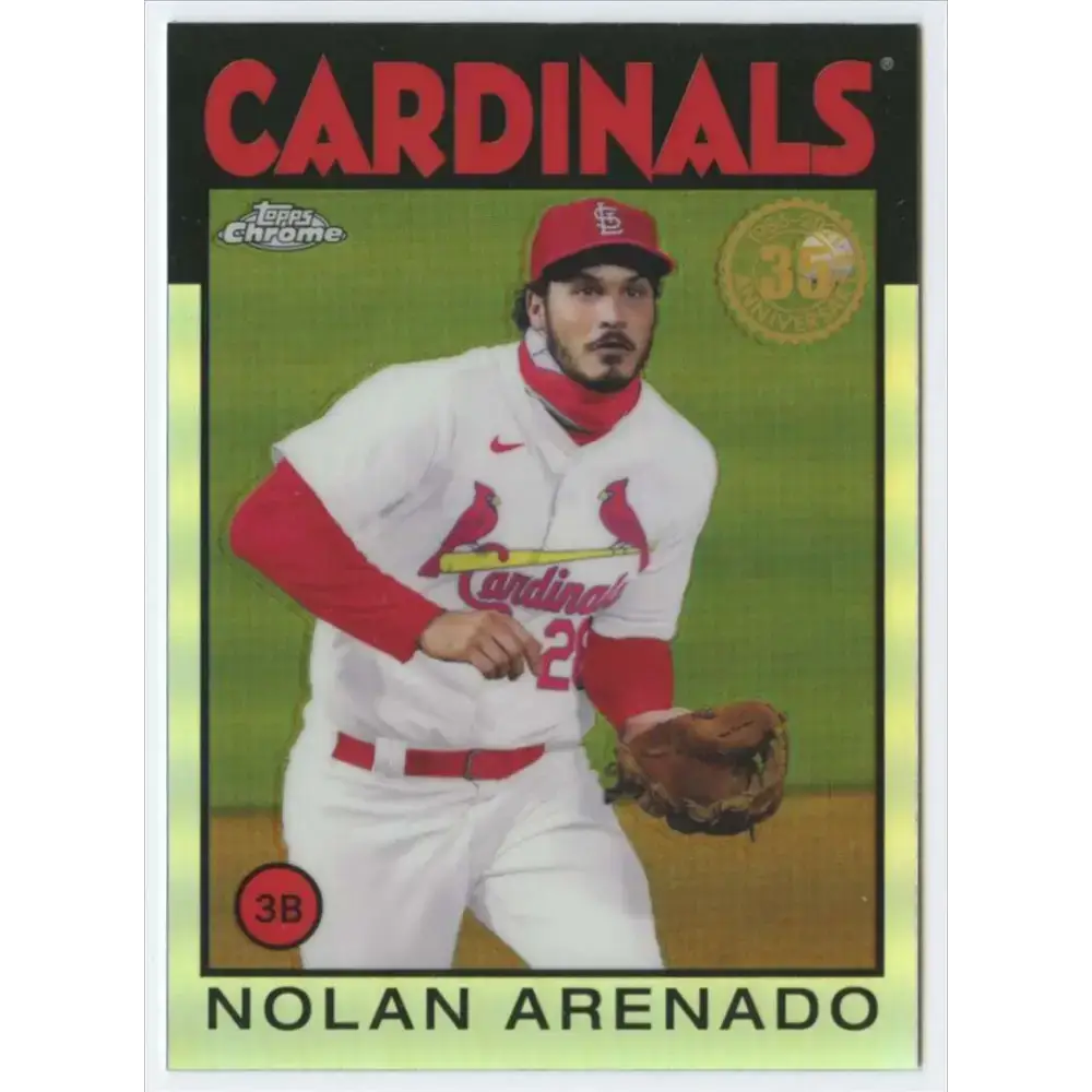 2021 Topps Chrome 1986 Topps Baseball Refractor #86BC-5 Nolan Arenado NM-MT St. Louis Cardinals Baseball Card