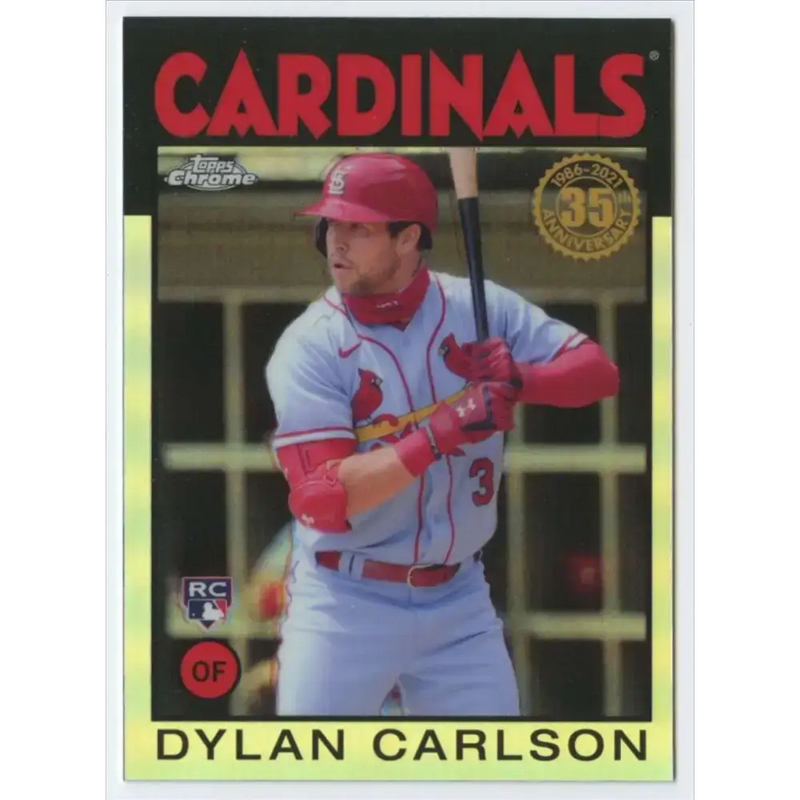 2021 Topps Chrome 1986 Topps Baseball Refractor #86BC-6 Dylan Carlson NM-MT St. Louis Cardinals Baseball Card