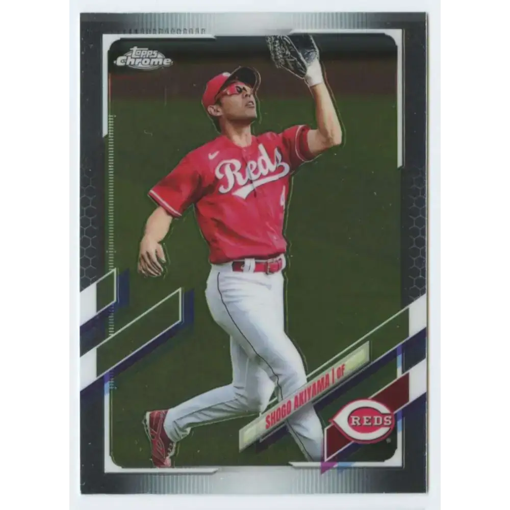 2021 Topps Chrome #206 Shogo Akiyama NM-MT Cincinnati Reds Baseball Card - Baseball Card Single