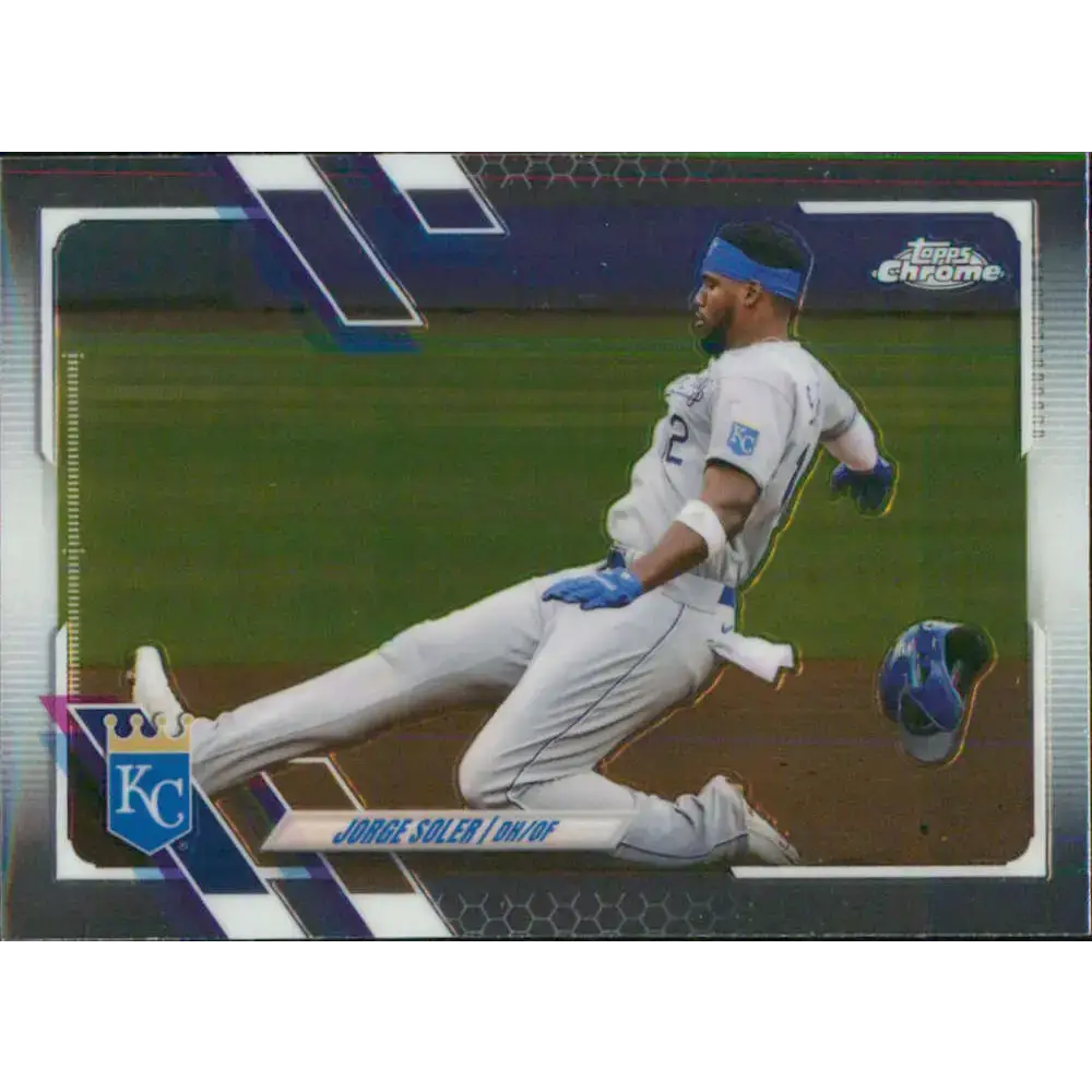 2021 Topps Chrome #210 Jorge Soler NM-MT Kansas City Royals Baseball Card - Baseball Card Single