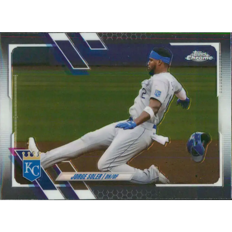 2021 Topps Chrome #210 Jorge Soler NM-MT Kansas City Royals Baseball Card - Baseball Card Single