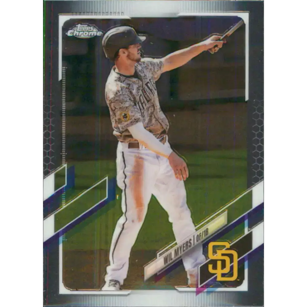 2021 Topps Chrome #217 Wil Myers NM-MT San Diego Padres Baseball Card - Baseball Card Single