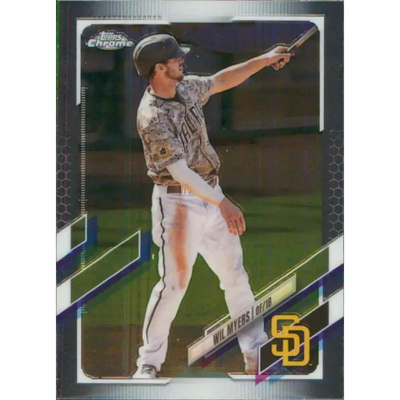 2021 Topps Chrome #217 Wil Myers NM-MT San Diego Padres Baseball Card - Baseball Card Single