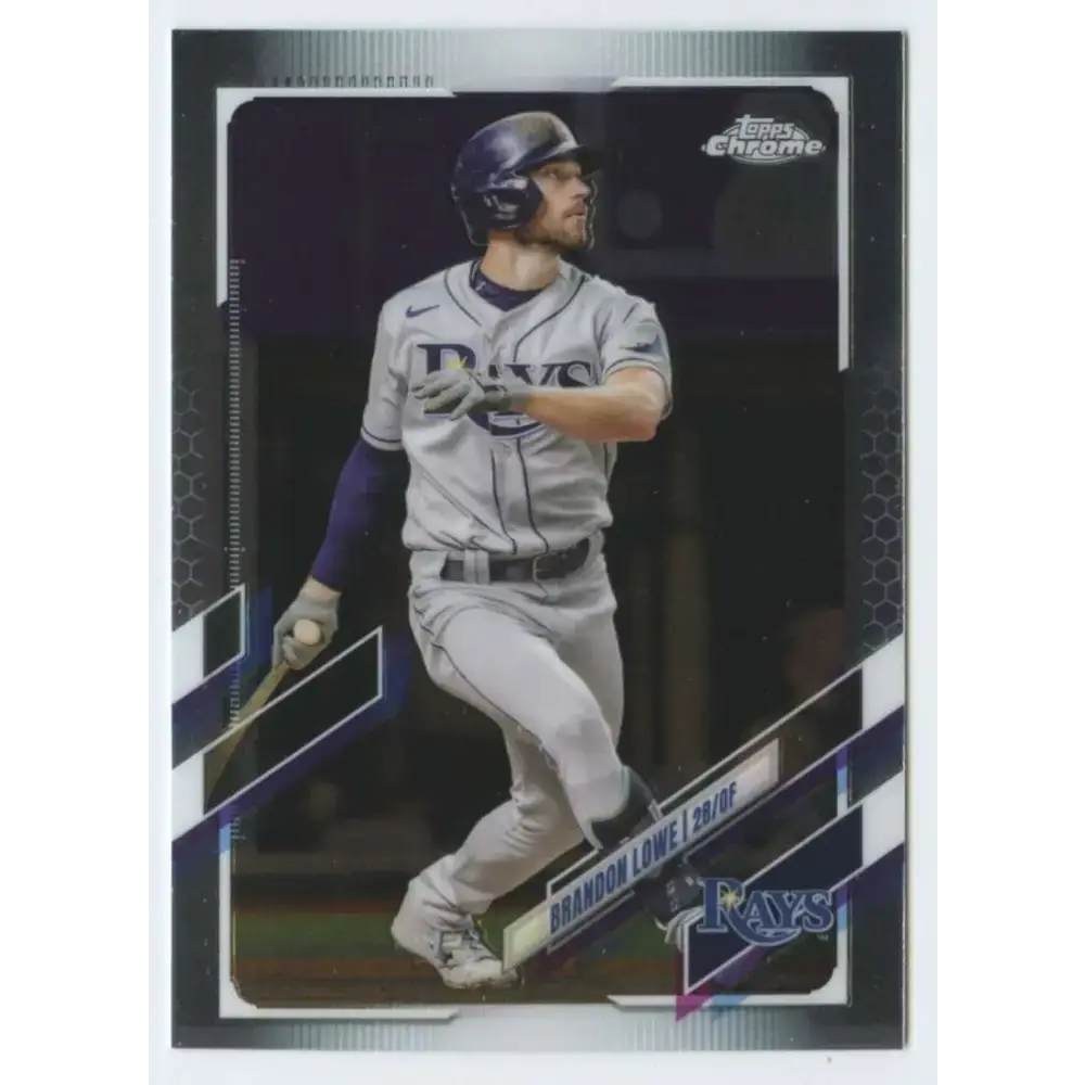 2021 Topps Chrome #218 Brandon Lowe NM-MT Tampa Bay Rays Baseball Card - Baseball Card Single
