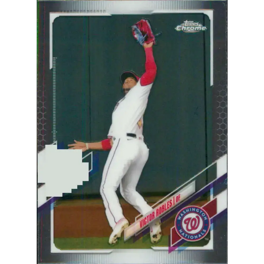 2021 Topps Chrome #219 Victor Robles NM-MT Washington Nationals Baseball Card - Baseball Card Single
