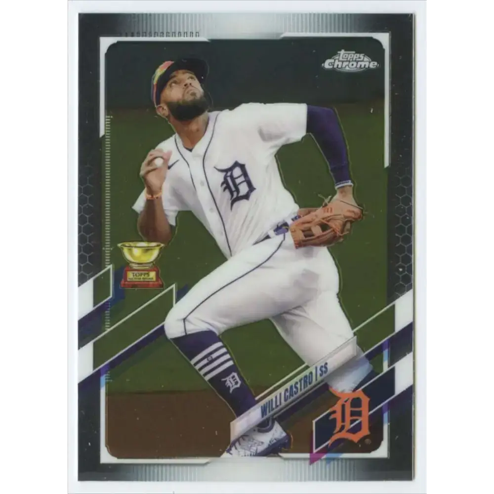 2021 Topps Chrome #22 Willi Castro NM-MT Detroit Tigers Baseball Card - Baseball Card Single