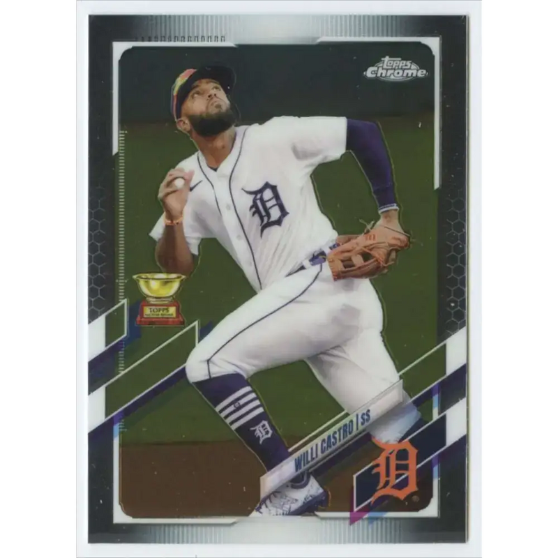 2021 Topps Chrome #22 Willi Castro NM-MT Detroit Tigers Baseball Card - Baseball Card Single