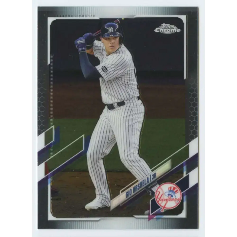 2021 Topps Chrome #220 Gio Urshela NM-MT New York Yankees Baseball Card - Baseball Card Single