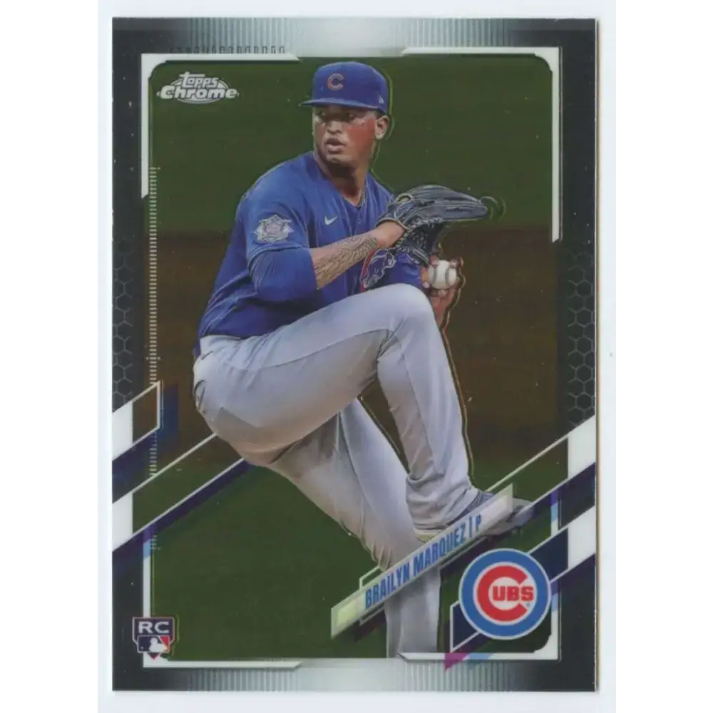 2021 Topps Chrome #26 Brailyn Marquez NM-MT RC Rookie Chicago Cubs Baseball Card - Baseball Card Single