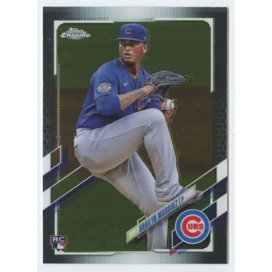 2021 Topps Chrome #26 Brailyn Marquez NM-MT RC Rookie Chicago Cubs Baseball Card - Baseball Card Single