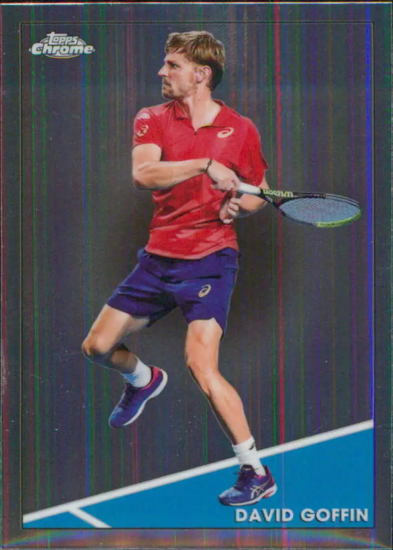 2021 Topps Chrome #26 David Goffin EX Excellent Tennis Card - Other