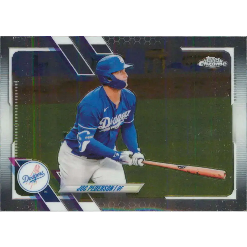 2021 Topps Chrome #28 Joc Pederson NM-MT Los Angeles Dodgers Baseball Card - Baseball Card Single