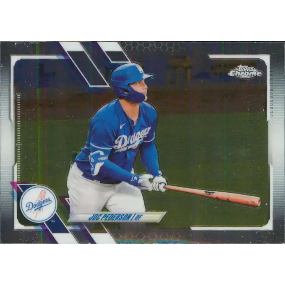 2021 Topps Chrome #28 Joc Pederson NM-MT Los Angeles Dodgers Baseball Card - Baseball Card Single