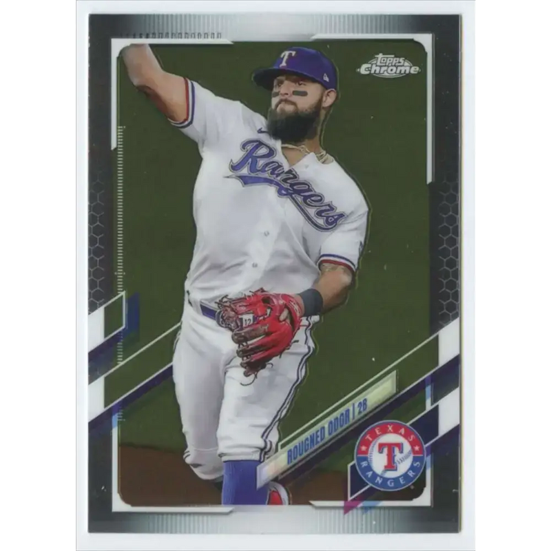 2021 Topps Chrome #3 Rougned Odor NM-MT Texas Rangers Baseball Card - Baseball Card Single