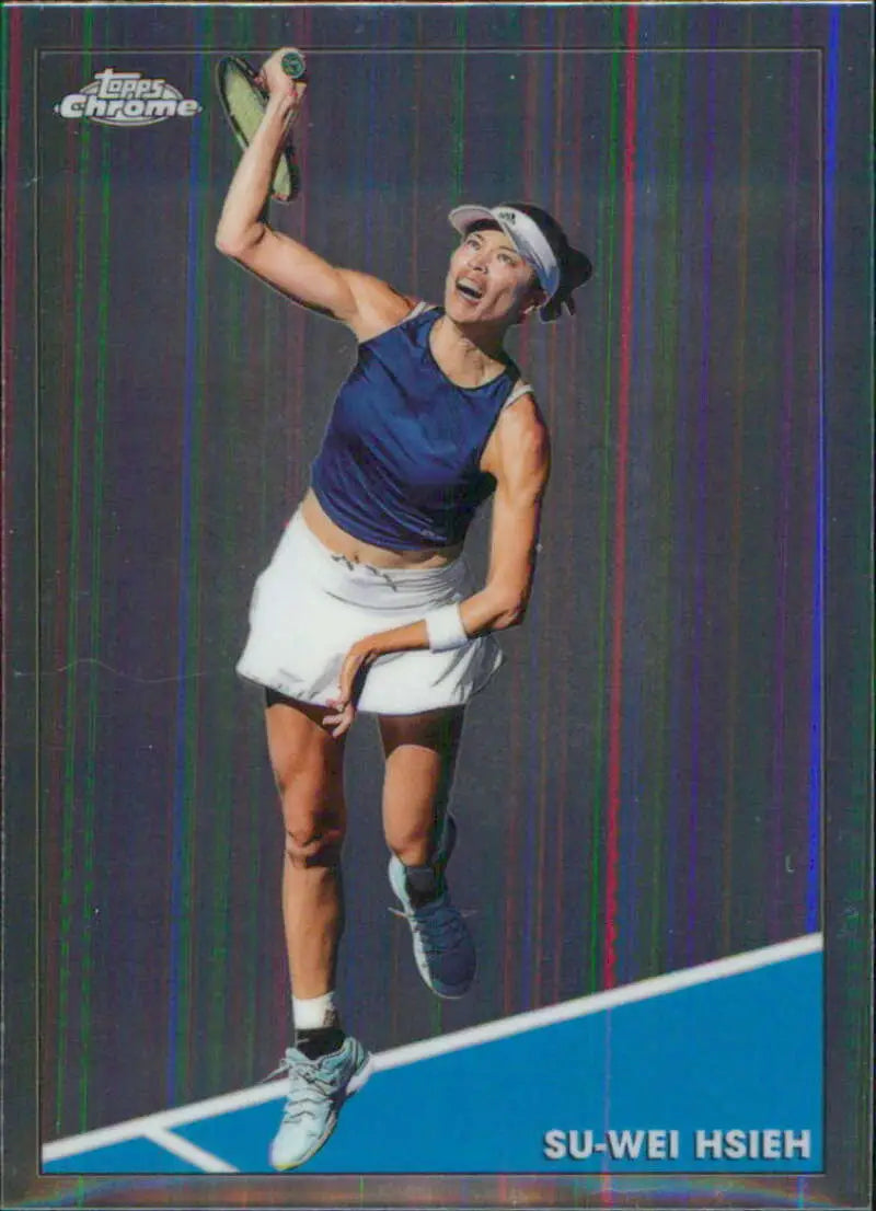 2021 Topps Chrome #30 Su-Wei Hsieh EX Excellent Tennis Card - Tennis Card Single